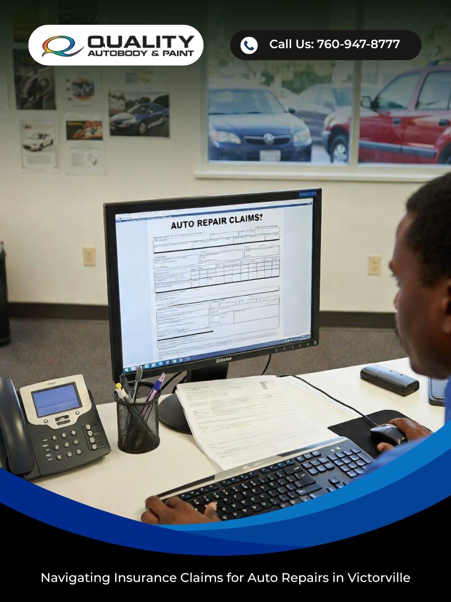 Navigating Insurance Claims for Auto Repairs in Victorville | Quality Autobody & Paint
